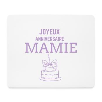 Joyeux Anniversaire Mamie Cake Pastel - Tapis de souris (format paysage) - blanc - Devant
