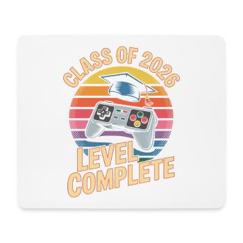 Level Complete 2026 Completion Retro Gaming - Mouse Pad (horizontal) - white - Front