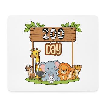 Zoo Day Animals Zoo Party Dschungel Zoo Geburtstag - Mousepad (Querformat) - Weiß - Vorne