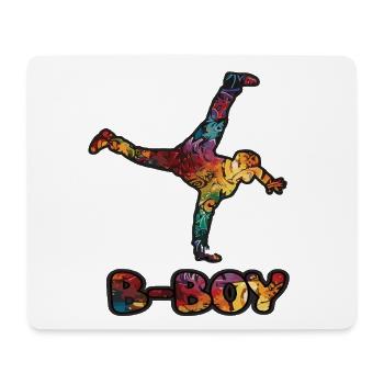 Breakdance B-Boy Danse de rue Hip Hop - Tapis de souris (format paysage) - blanc - Devant