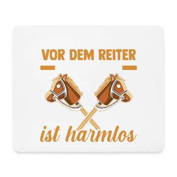 Steckenpferd Hobbyhorse Hobby Horsing - Mousepad (Querformat) - Weiß - Vorne
