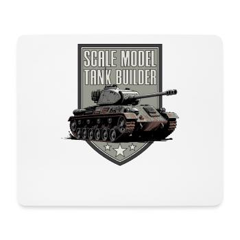 Scale Model Tank Builder - Mouse Pad (horizontal) - white - Front