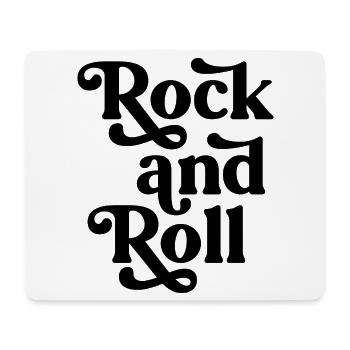 Vintage Rock'n'Roll-Typografie-Design - Mousepad (Querformat) - Weiß - Vorne