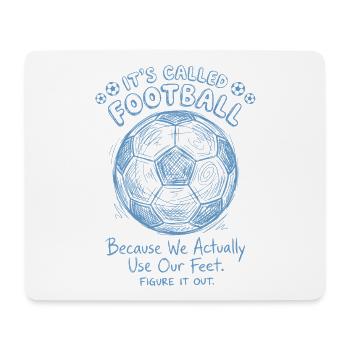 Funny Soccer 90 Minutes Football - Mouse Pad (horizontal) - white - Front