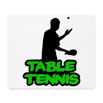 Neon Graffiti Table Tennis Lettering - Mouse Pad (horizontal) - white - Front