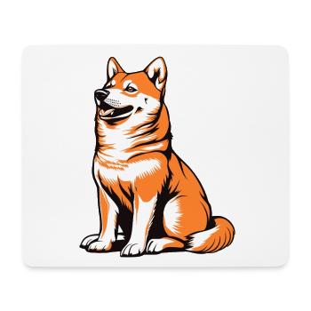 Shiba Pop Art Dog - Mouse Pad (horizontal) - white - Front