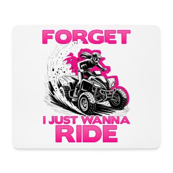 Quad ATV Femme Fille Quad Quad - Tapis de souris (format paysage) - blanc - Devant