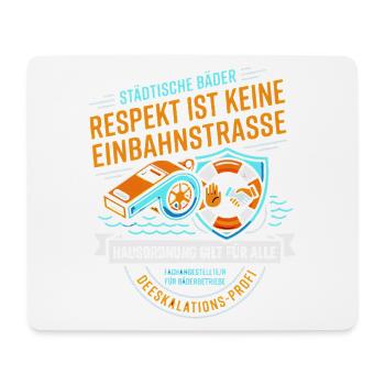 Bademeister Fachangestellte für Bäderbetriebe - Mousepad (Querformat) - Weiß - Vorne