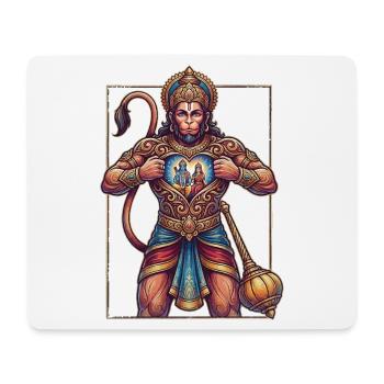 Hanuman Chest of the Gods - Mouse Pad (horizontal) - white - Front