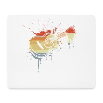 Guitar Sketch Vintage Look - Mouse Pad (horizontal) - white - Front