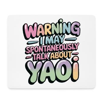 Spontaneous Yaoi Conversation - Mouse Pad (horizontal) - white - Front