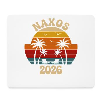 Naxos Sonnenuntergang 2026 - Mousepad (Querformat) - Weiß - Vorne