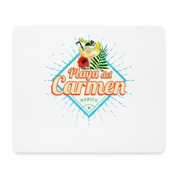 Playa del Carmen Mexiko Retro Cocktail Souvenir - Mousepad (Querformat) - Weiß - Vorne