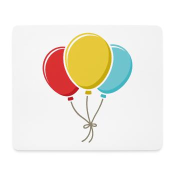 Ballons - Tapis de souris (format paysage) - blanc - Devant