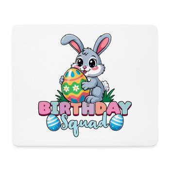 Birthday Squad Happy Easter Bunny Spring - Mouse Pad (horizontal) - white - Front