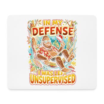 In Defense: Unbeaufsichtigt am Strand - Mousepad (Querformat) - Weiß - Vorne