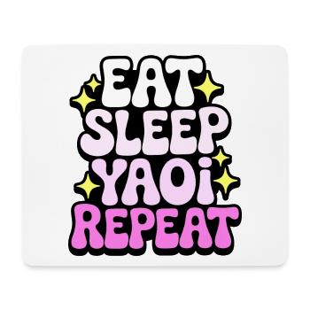 Eat Sleep Yaoi Repeat - Mouse Pad (horizontal) - white - Front