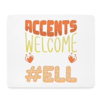 ELL-Lehrer englische Sprache - Mousepad (Querformat) - Weiß - Vorne