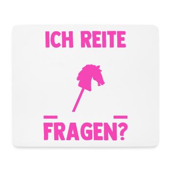 Steckenpferd Hobbyhorse Hobby Horsing - Mousepad (Querformat) - Weiß - Vorne
