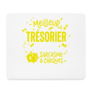 Humour Métier Meilleur Trésorier - Tapis de souris (format paysage) - blanc - Devant