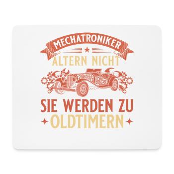 Mechatroniker Altern Nicht - Oldtimer Geschenk - Mousepad (Querformat) - Weiß - Vorne