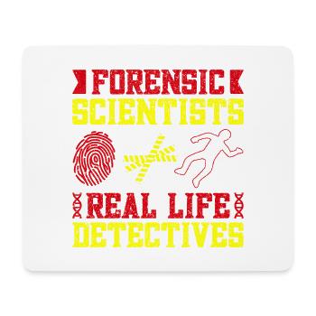 Forensic Science Major Real Life Detectives - Mousepad (Querformat) - Weiß - Vorne