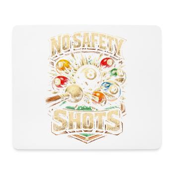 8-Ball Billard No Safety Shots - Mousepad (Querformat) - Weiß - Vorne