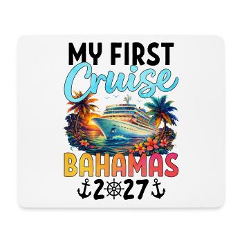 Ma première croisière aux Bahamas 2027 - Tapis de souris (format paysage) - blanc - Devant