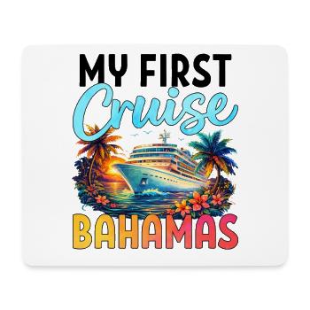 Ma première croisière aux Bahamas - Tapis de souris (format paysage) - blanc - Devant