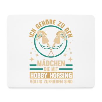 Steckenpferd Hobbyhorse Hobby Horsing - Mousepad (Querformat) - Weiß - Vorne
