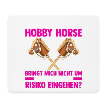 Steckenpferd Hobbyhorse Hobby Horsing - Mousepad (Querformat) - Weiß - Vorne