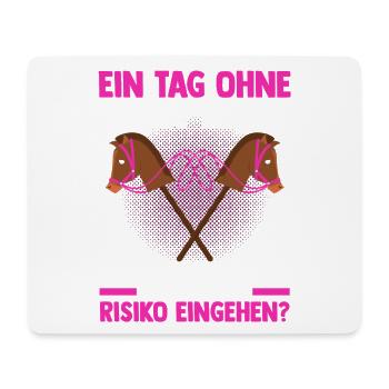 Steckenpferd Hobbyhorse Hobby Horsing - Mousepad (Querformat) - Weiß - Vorne