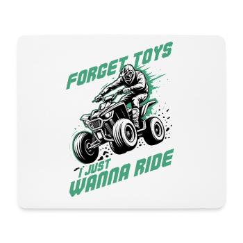 Quad ATV Garçons Hommes Quad Wheeler - Tapis de souris (format paysage) - blanc - Devant