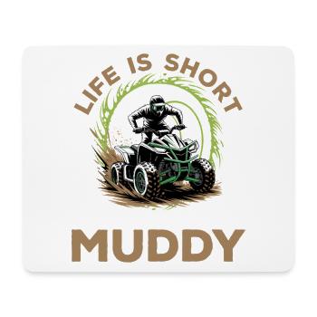 Quad ATV Boy Men Four Wheeler - Mouse Pad (horizontal) - white - Front
