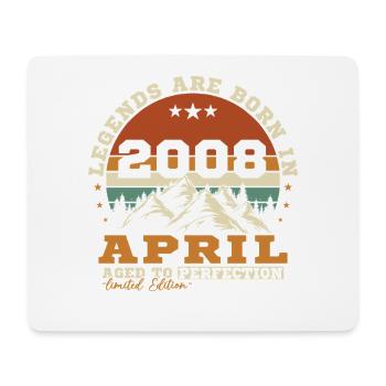 Avril 2008 Vintage Cadeau D'anniversaire - Tapis de souris (format paysage) - blanc - Devant