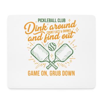 Pickleball Player Love Pickleball Court Paddles - Mouse Pad (horizontal) - white - Front