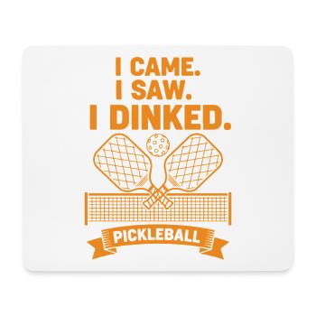 Pickleball, ich kam, ich sah, ich habe lustigen Spieler gehabt. - Mousepad (Querformat) - Weiß - Vorne