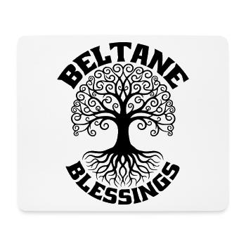 Bénédictions de Beltane Premier mai Gaélique Païen - Tapis de souris (format paysage) - blanc - Devant