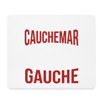 j'ai fais un cauchemar j'étais de gauche - Tapis de souris (format paysage) - blanc - Devant