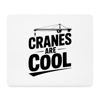 Les grues sont cool - Tapis de souris (format paysage) - blanc - Devant