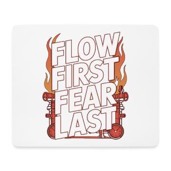 Fire Engineer Flow First Fear Last Fire Department - Mousepad (Querformat) - Weiß - Vorne