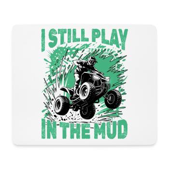 Quad ATV Boy Men Four Wheeler - Mousepad (Querformat) - Weiß - Vorne