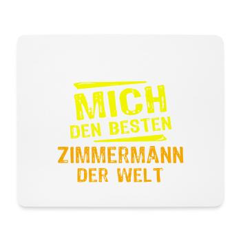 Zimmermann Geschenk - Mousepad (Querformat) - Weiß - Vorne