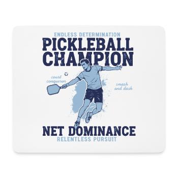 Champion de pickleball : domination nette implacable - Tapis de souris (format paysage) - blanc - Devant