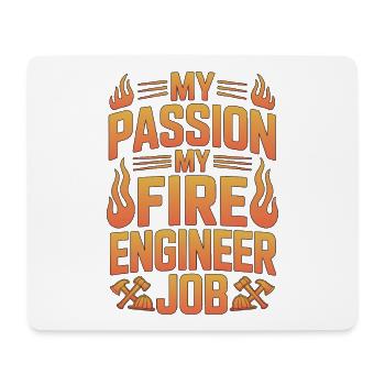 Fire Engineer My Passion My Fire Pump Operator - Mousepad (Querformat) - Weiß - Vorne