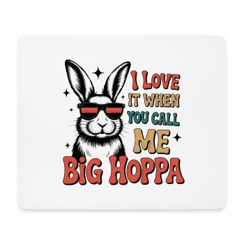 Big Hoppa Bunny Tee - Mouse Pad (horizontal) - white - Front