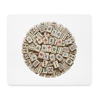 Jahreszeiten Mahjong Kreis - Mousepad (Querformat) - Weiß - Vorne