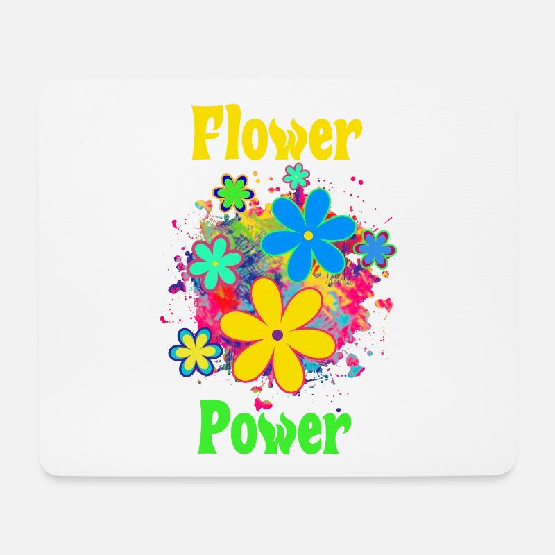 flower power - Mouse Pad (horizontal) - white