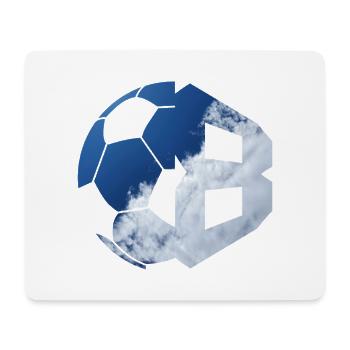 NR. 8 FUßBALLER NUMMER 8 FUßBALL 8. GEBURTSTAG - Mousepad (Querformat) - Weiß - Vorne