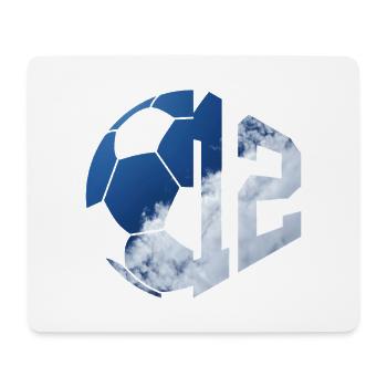 NO. 12 FOOTBALLER NUMBER 12 FOOTBALL 12TH BIRTHDAY - Mouse Pad (horizontal) - white - Front